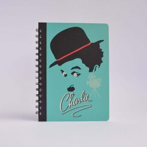 Charles Chaplin - Notizbuch A5, rautiert