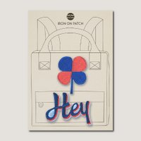 Strijkapplicatie - hey good luck clover