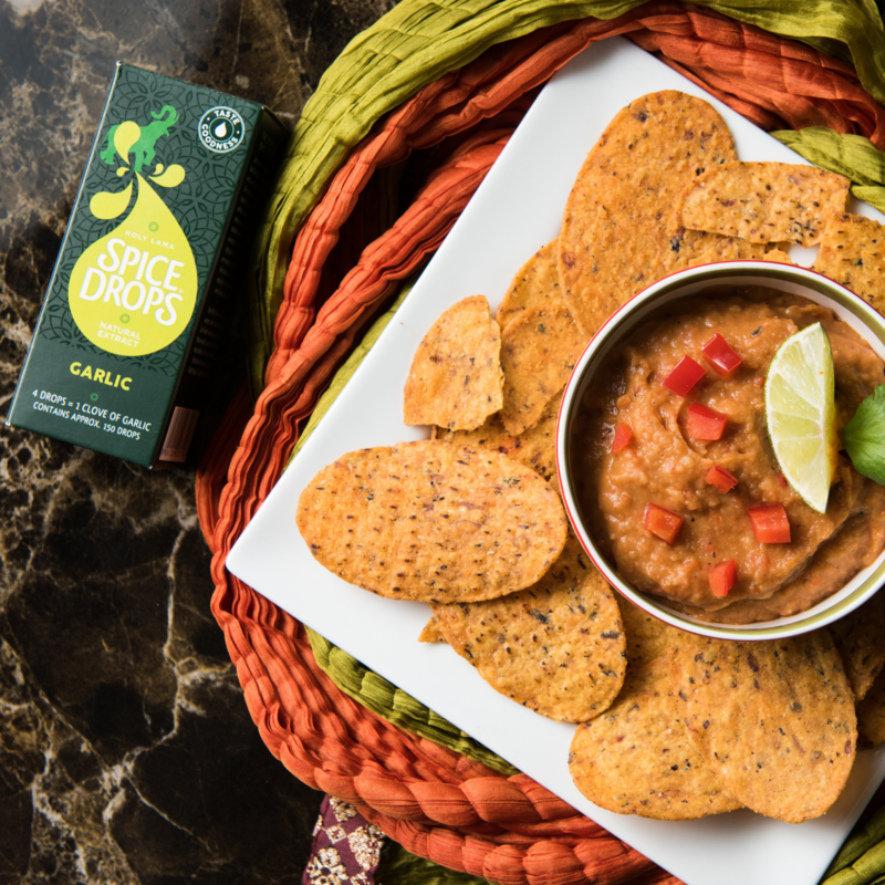 Natürlicher Knoblauchextrakt, Gewürztropfen, ätherisches Öl, vegan