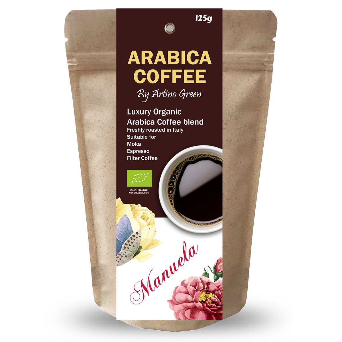 Gepersonaliseerde biologische Arabica-koffie