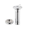 Deep tea filter for vacuum jugs including drip tray