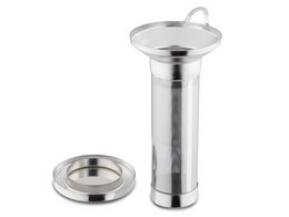 Deep tea filter for vacuum jugs including drip tray