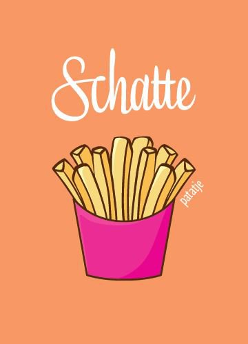 Postkaart Schattepattatje