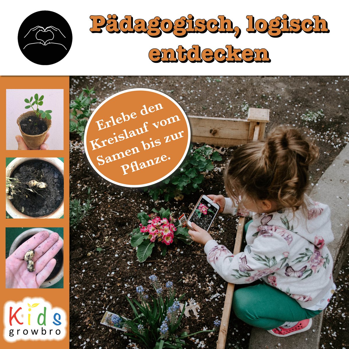 ensemble de culture d'arachides pour enfants growbro, ensemble de découverte de jardin, enfants chercheurs, cadeau pour enfants, cadeau d'anniversaire pour enfants, expérience à apporter