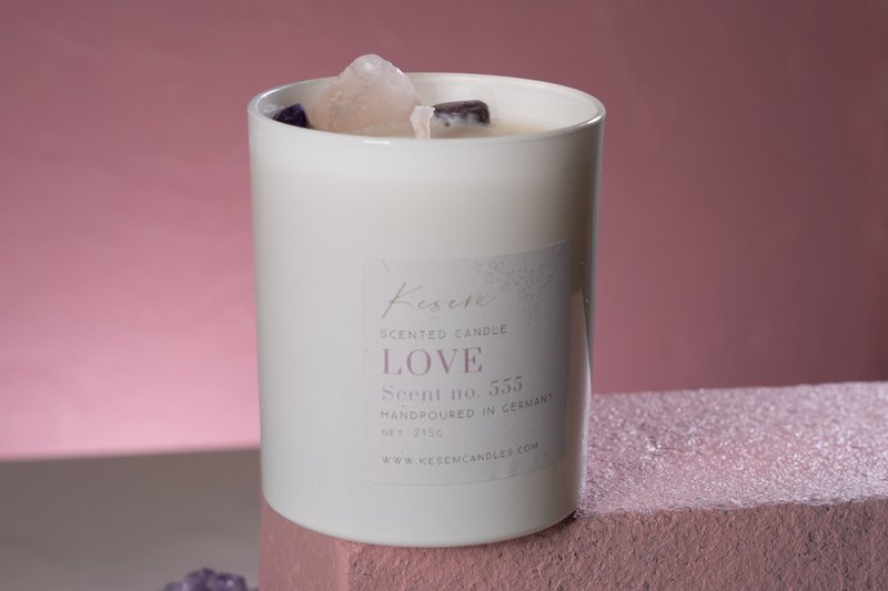 LOVE - Vela perfumada de cristal