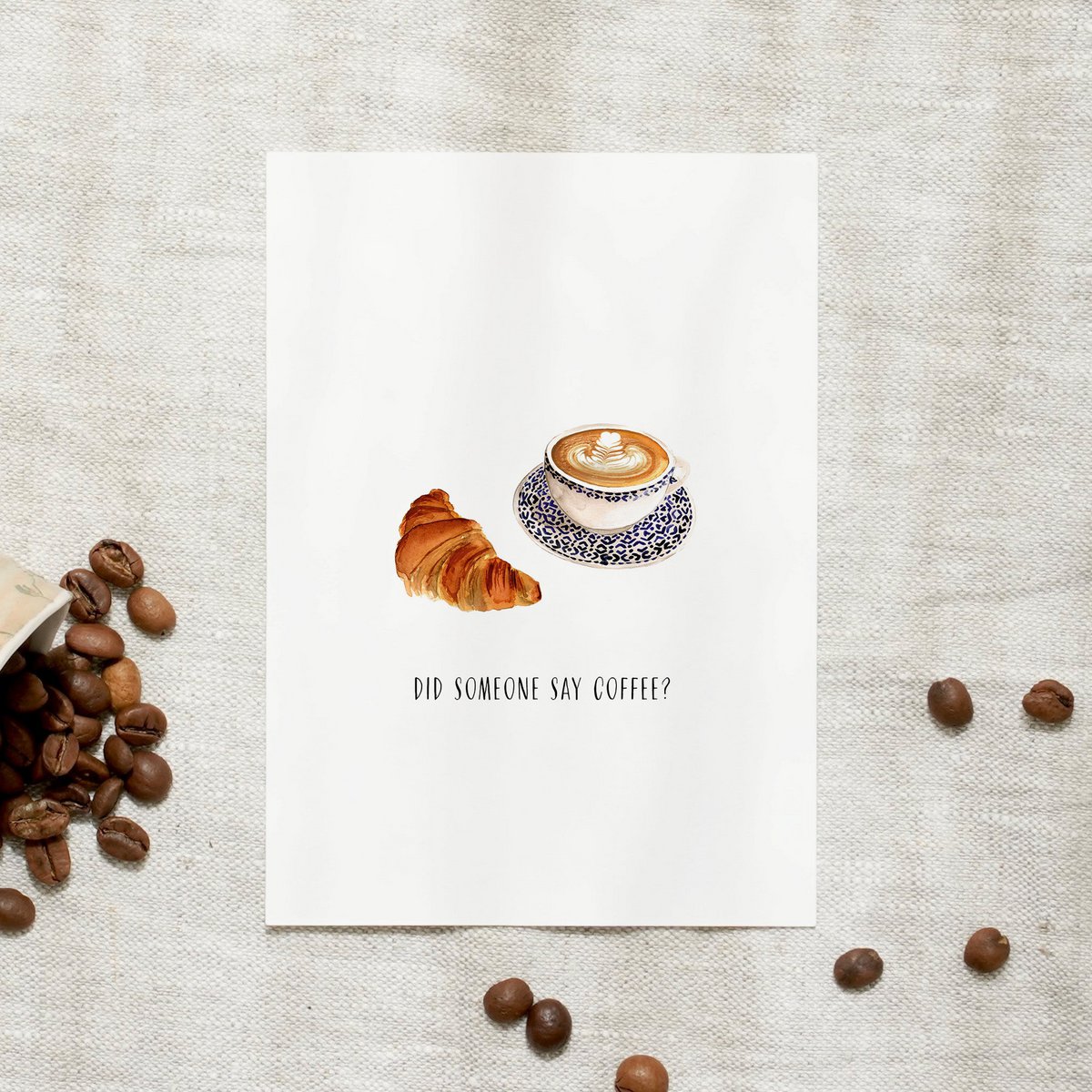 Postkaart - Zei iemand koffie?