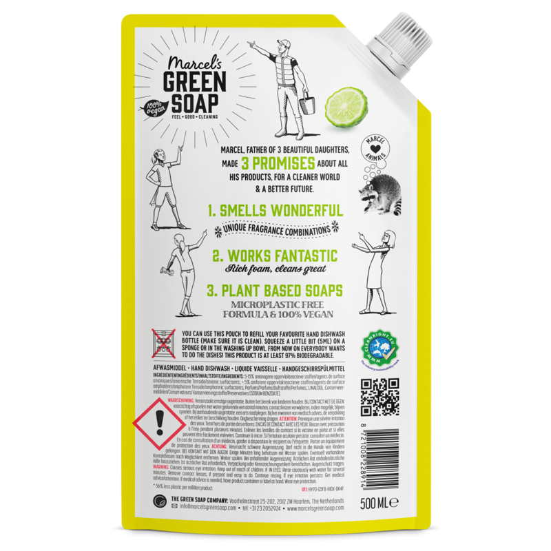 Dishwashing liquid refill Lemon & Bergamot