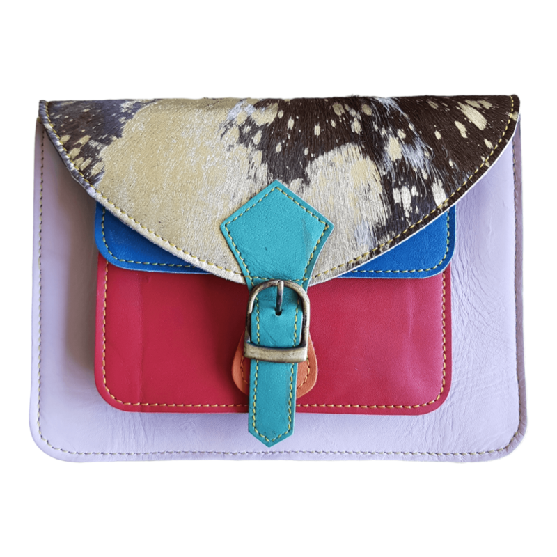 Ledertasche mit Animal-Print Novi
