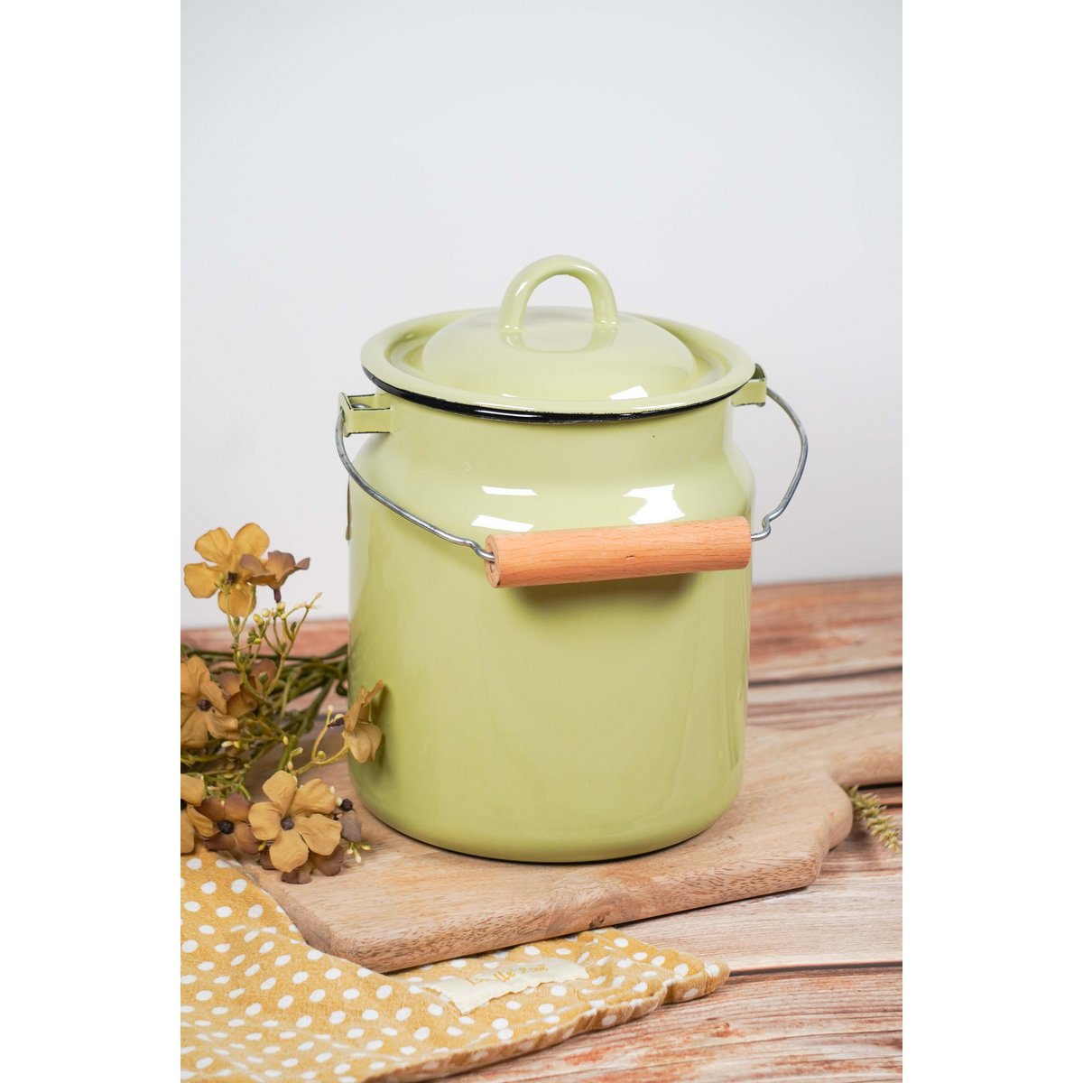 Emalje mælk kan citron 3,3 l isabelle rose