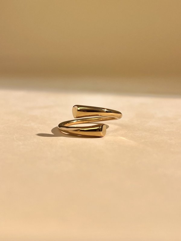 Bague Ajustable fine et minimaliste en Acier inoxydable