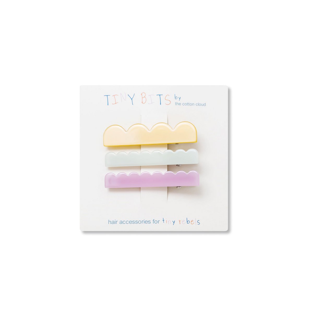 Horquillas para el pelo 3-Set Waves Pastel