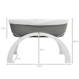 Baby cot with mattress and Dreami curved support
