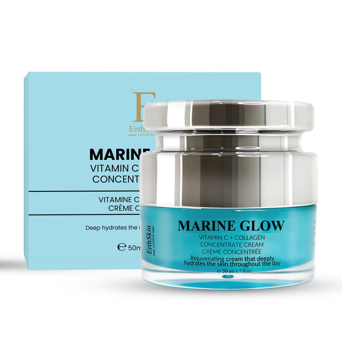 Glow marino Vitamina C + Crema concentrato di collagene 50 ml