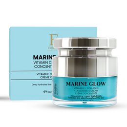 Marine Glow Vitamin C + Collagen Concentrate Cream 50ml - A hydrating and brightening cream infused with vitamin C and collagen to nourish and revitalize the skin.