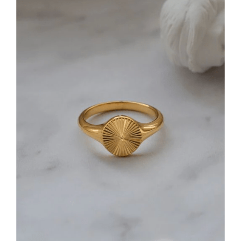 Peyton - Geometrischer Starburst-Ring
