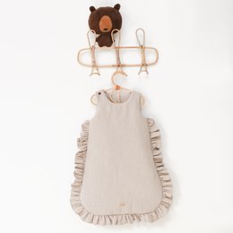 summer linen baby sleeping bag with frills, baby sleeping sack with frills 1 TOG, 1.5 TOG, 2.5 TOG