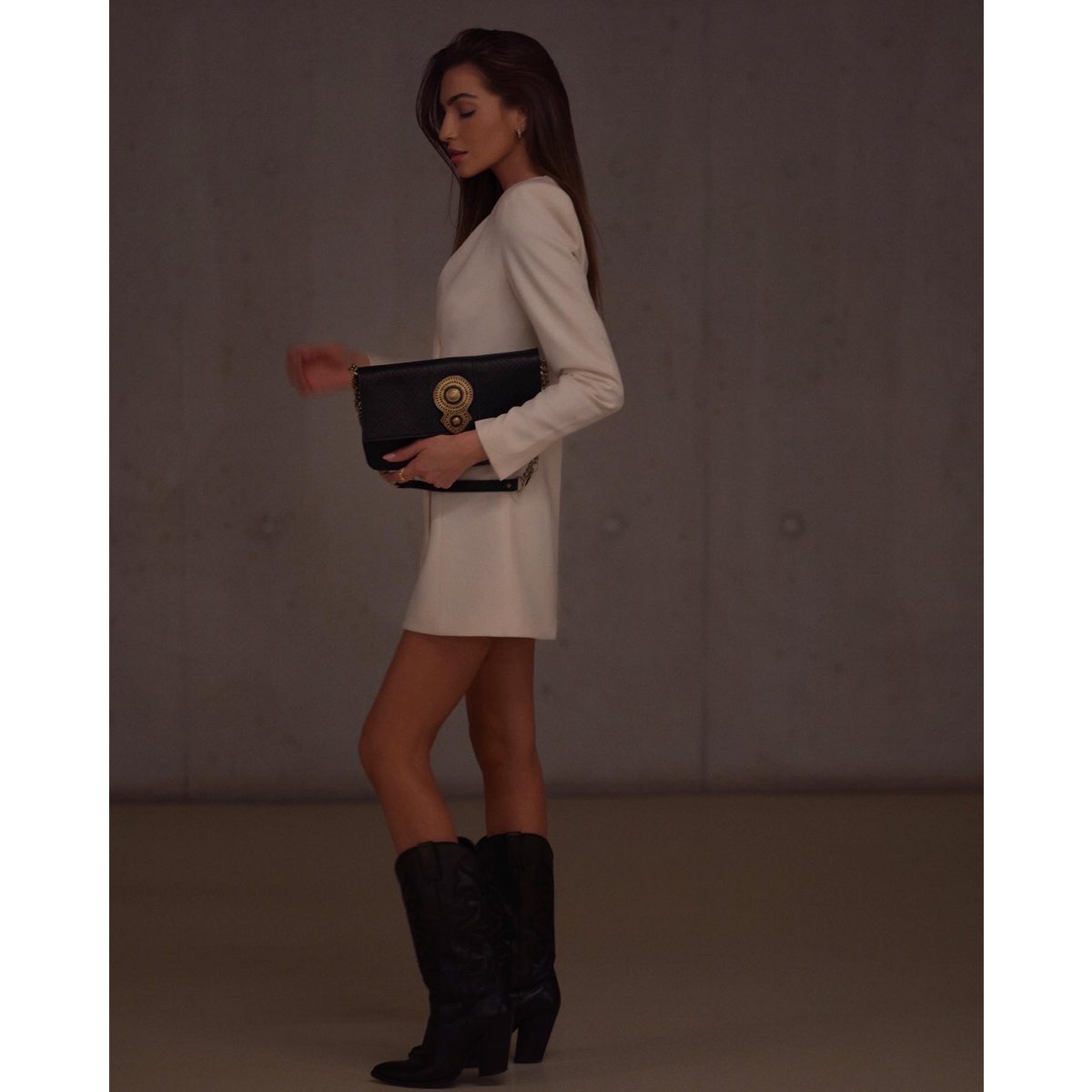 Skórzana Torba Na Ramię Aurora - Mocca Suede
