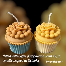 Cupcake floral - ¡Color y aroma a tu elección!