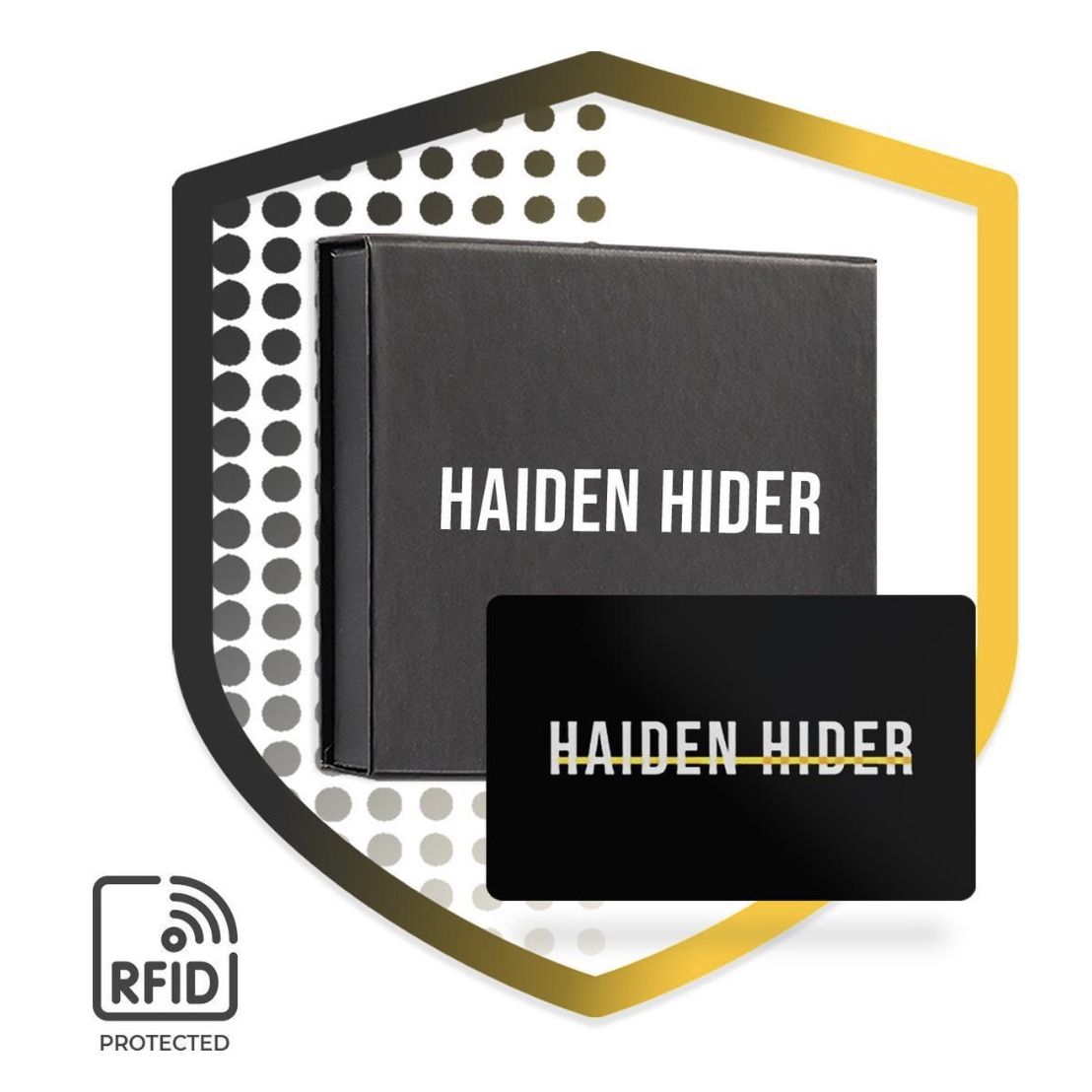 RFID- und NFC-Sperrkarte und Anti-Skimming-Karte – Signalblocker – Anti-Skim-Karte – 5,4 x 8,6 x 0,1 cm – Schwarz