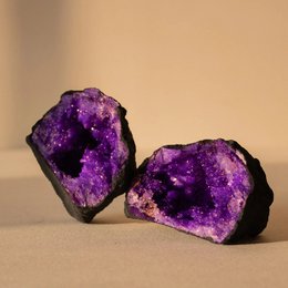 Geode Quartz Krystal Lilla