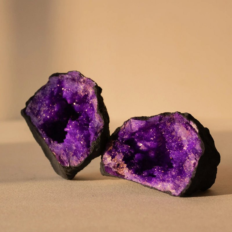 Geode Quartz Krystal Lilla