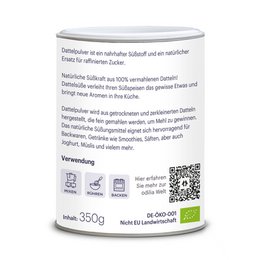 poudre de datte bio extra fine