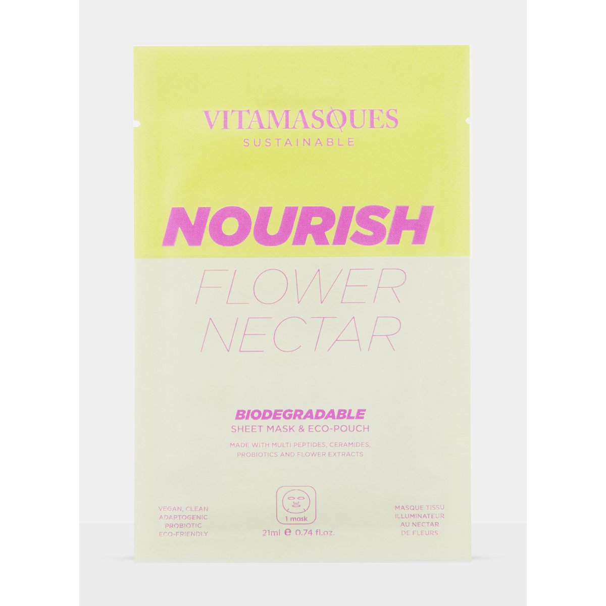 Mascarilla Biodegradable Nourish Flower Nectar