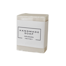 Aura rectangular soap 6x5cm ivory/almond