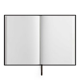 Quaderno "Cuore", A5, nero/oro, copertina in lino