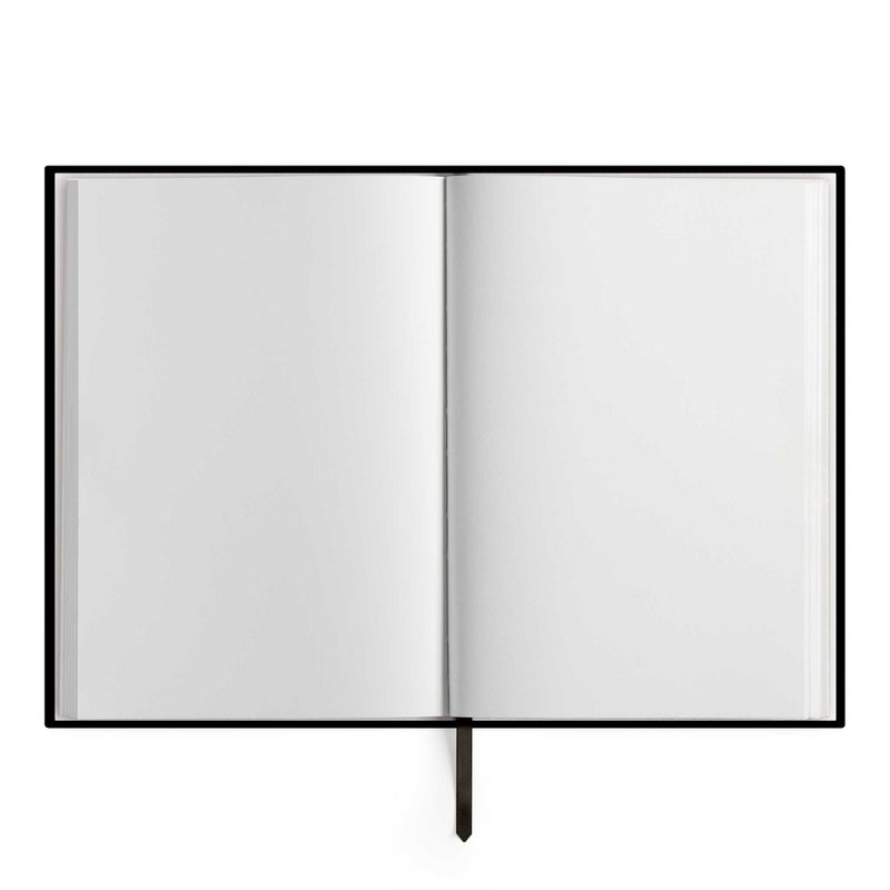 Quaderno "Cuore", A5, nero/oro, copertina in lino