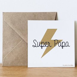 Card and envelope - Super Dad