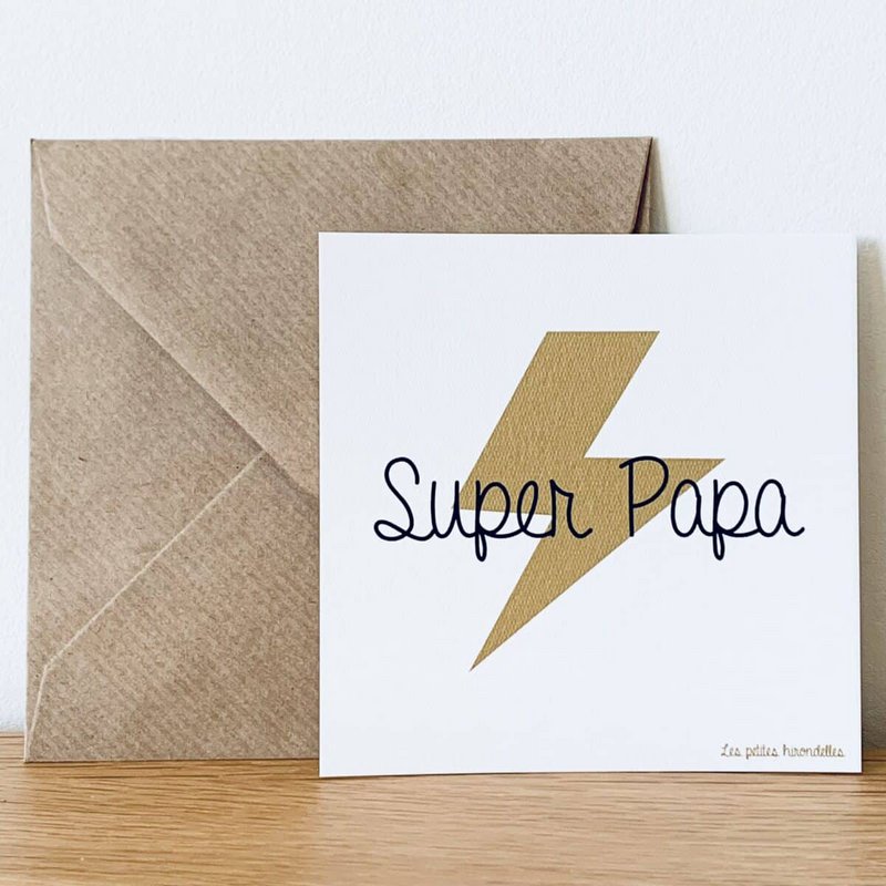 Card and envelope - Super Dad