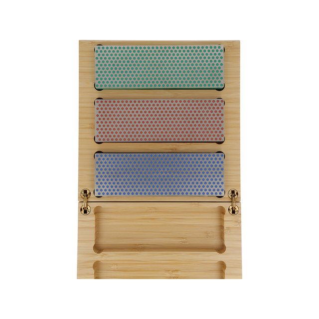 Piedra de afilar DMT caja con 3 uds. grano extrafino, fino y grueso