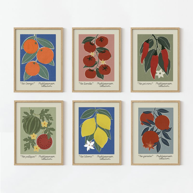 Mediterrane collectie – watermeloenen Art Print