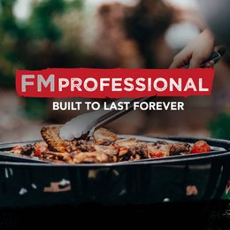 Set van 3 FM Professional Barbecue geëmailleerde stalen ovenschalen