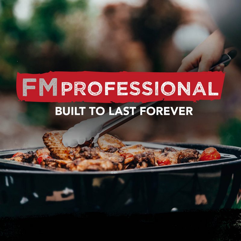 Set van 3 FM Professional Barbecue geëmailleerde stalen ovenschalen