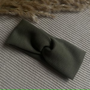 Twist haarband - army green