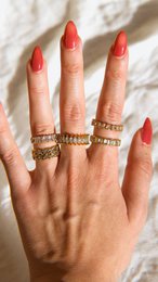 Square Eternity Crystal Band