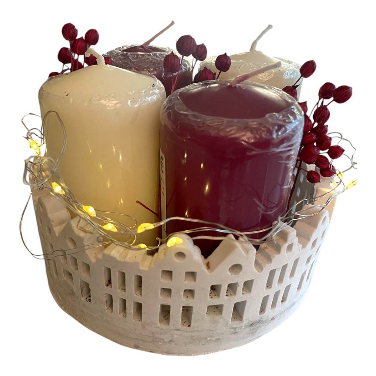 Trendy vare! Adventshusring med eller uden stearinlys