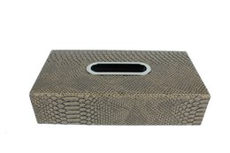 Caja de toallas de Takerk Reptil de cuero sintético -Cajita de limpiaparabrisas cosmética