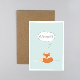 Glückwunschkarte Fuchs Hajo