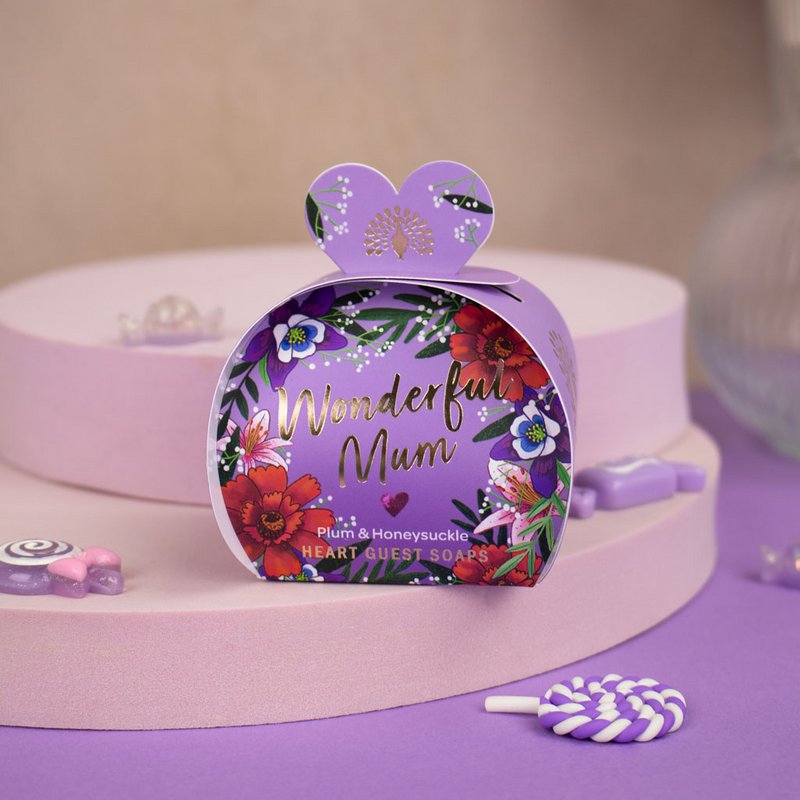 ENGELSK SÆBE C° 3x20g - Wonderful Mum - Blomme & Kaprifolier