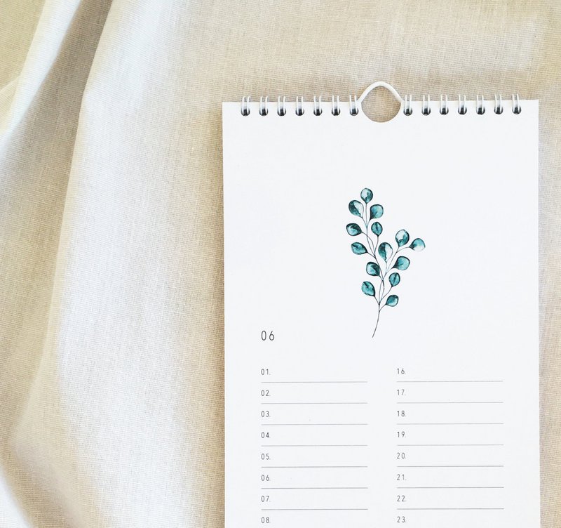 immerwährender Botanik-Kalender