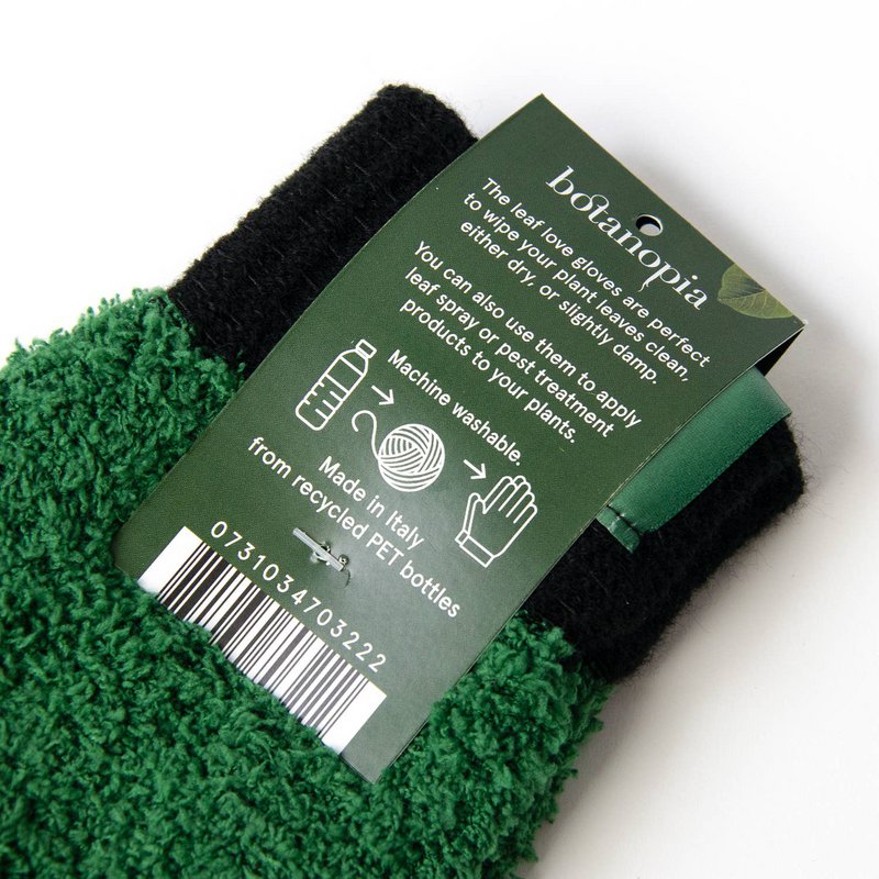 Leaf Love Gloves - Rękawiczki z mikrofibry do odkurzania roślin