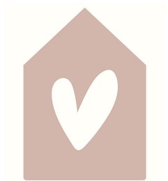 Væghus gammel pink
