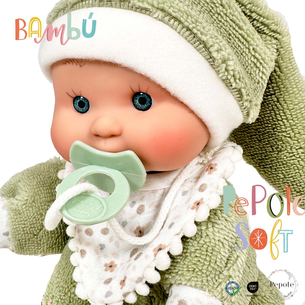 PEPOTE SOFT BAMBOO DISPLAY PUPPE 8 EINHEITEN