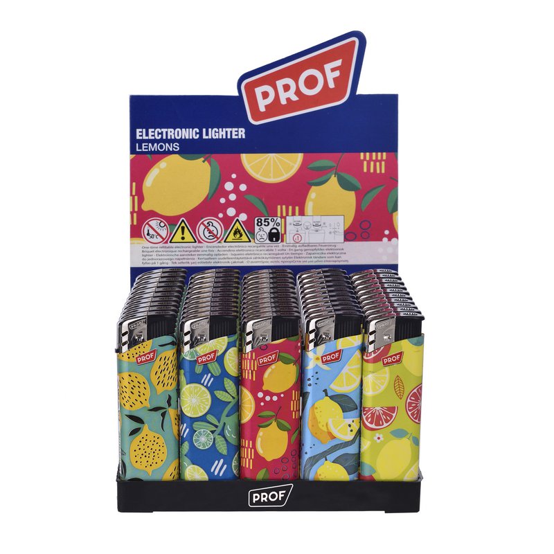 ACCENDINO ELETTRONICO RICARICABILE PROF design LIMONE
