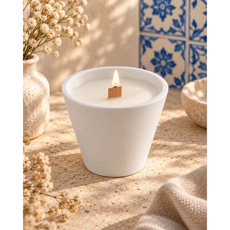 LAVURI SWING Candle CUP – Ręcznie robiona świeca z wosku sojowego Cocos Vanilla
