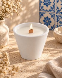 LAVURI SWING Candle CUP – Handgefertigte Sojawachskerze Cocos Vanilla