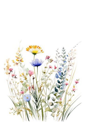 Eco card - flower meadow